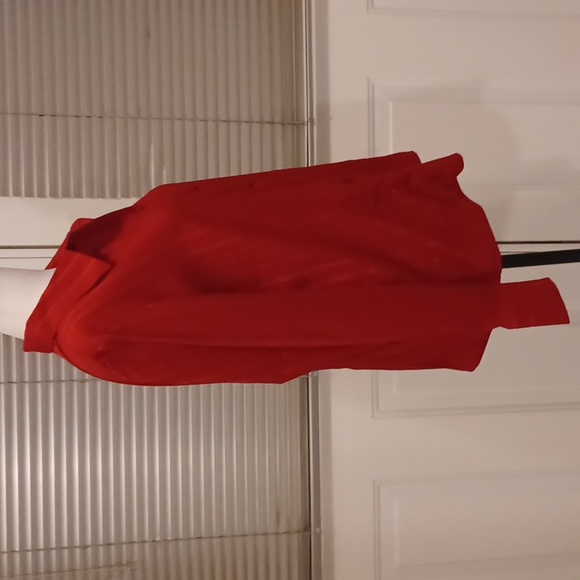 4/$80 Red Striped Blouse - Size Large - Picture 3 of 7